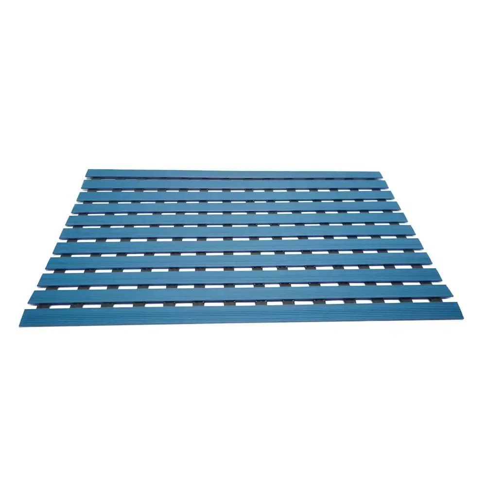Recycled Rubber Non-slip Foldable Floor Mat Multicolor 100% Pvc Drainage Water Bathing Area Anti slip Mat for Pool Area